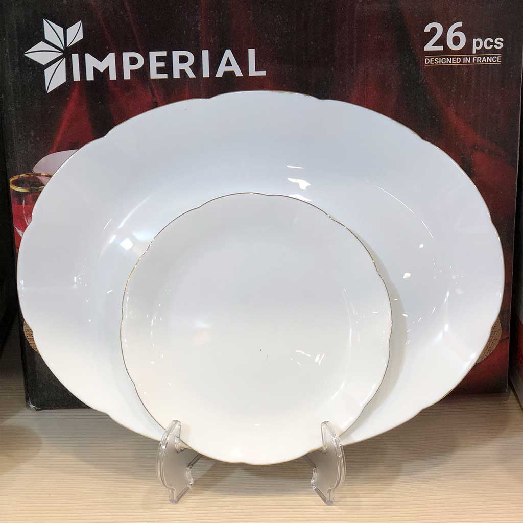 سرویس غذاخوری 26 پارچه امپریال مدل لب طلا