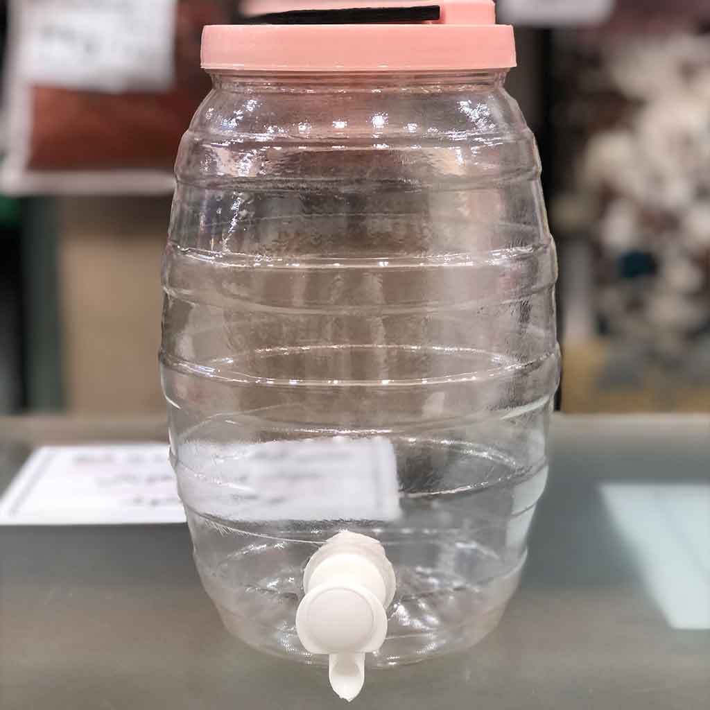 کلمن پلاستیکی شفاف