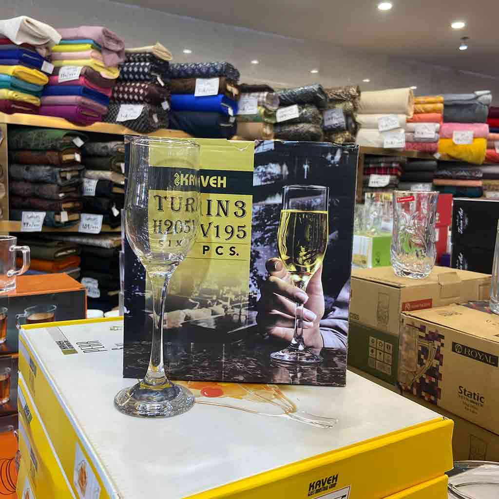 لیوان کاوه مدل تورین 3 بسته 6 عددی