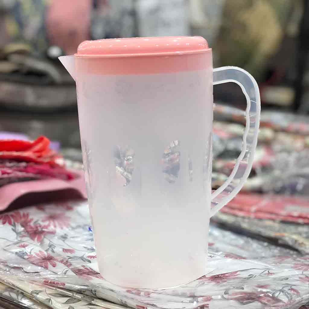 پارچ آب صدف شفاف دربدار