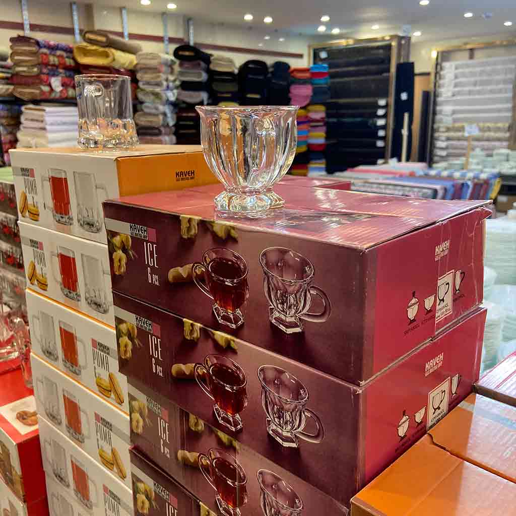 ست فنجان بلور کاوه مدل Ice بسته 6 عددی