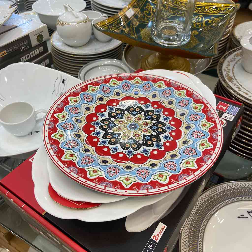 بشقاب دیوارکوب سفالی مدل سنتی