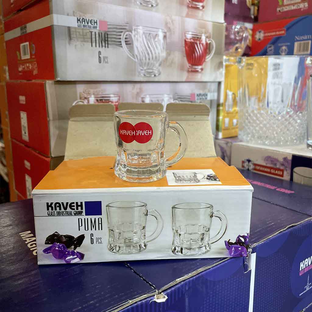 لیوان کاوه مدل یک پوما مجموعه 6 عددی