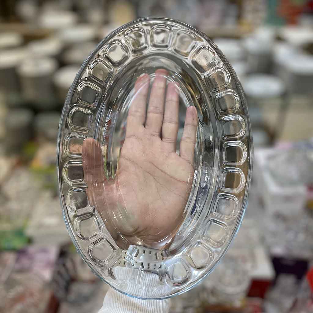 دیس بلور کاوه طرح مروارید بسته 2 عددی