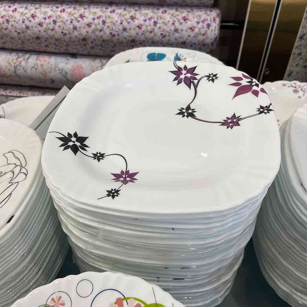 پیش دستی میوه خوری چینی طرح مربع