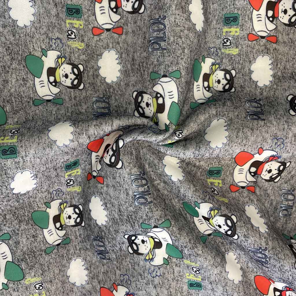 پارچه لباسی تریکو مدل هواپیما