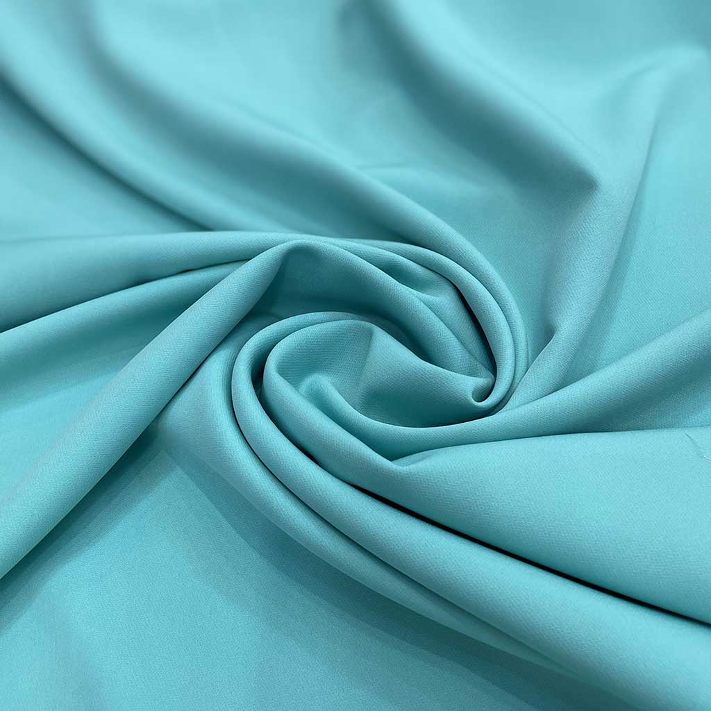 پارچه کرپ مازراتی رنگ آبی فیروزه ای