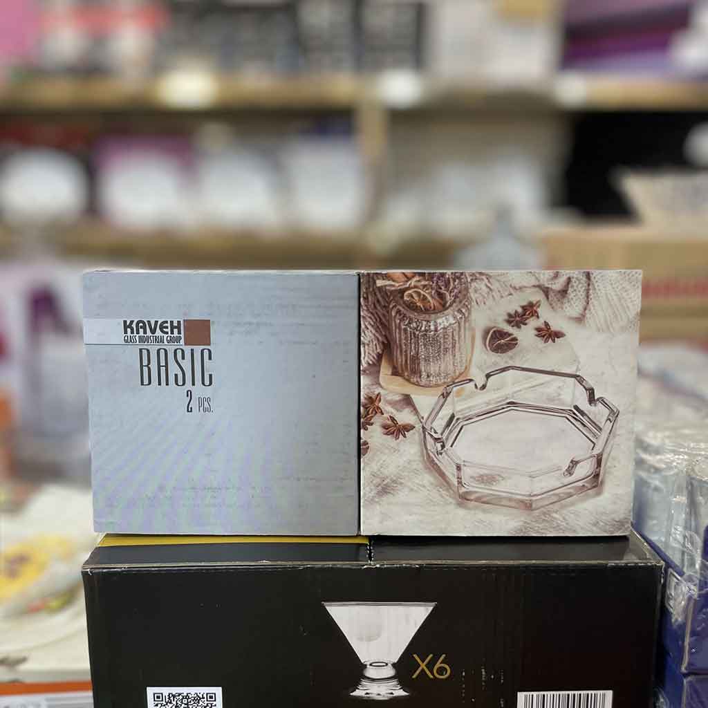 زیر سیگاری شیشه ای مدل بیسیک