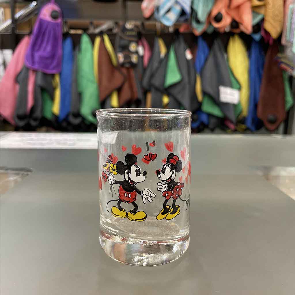لیوان شیشه ای کوچک مدل میکی موس