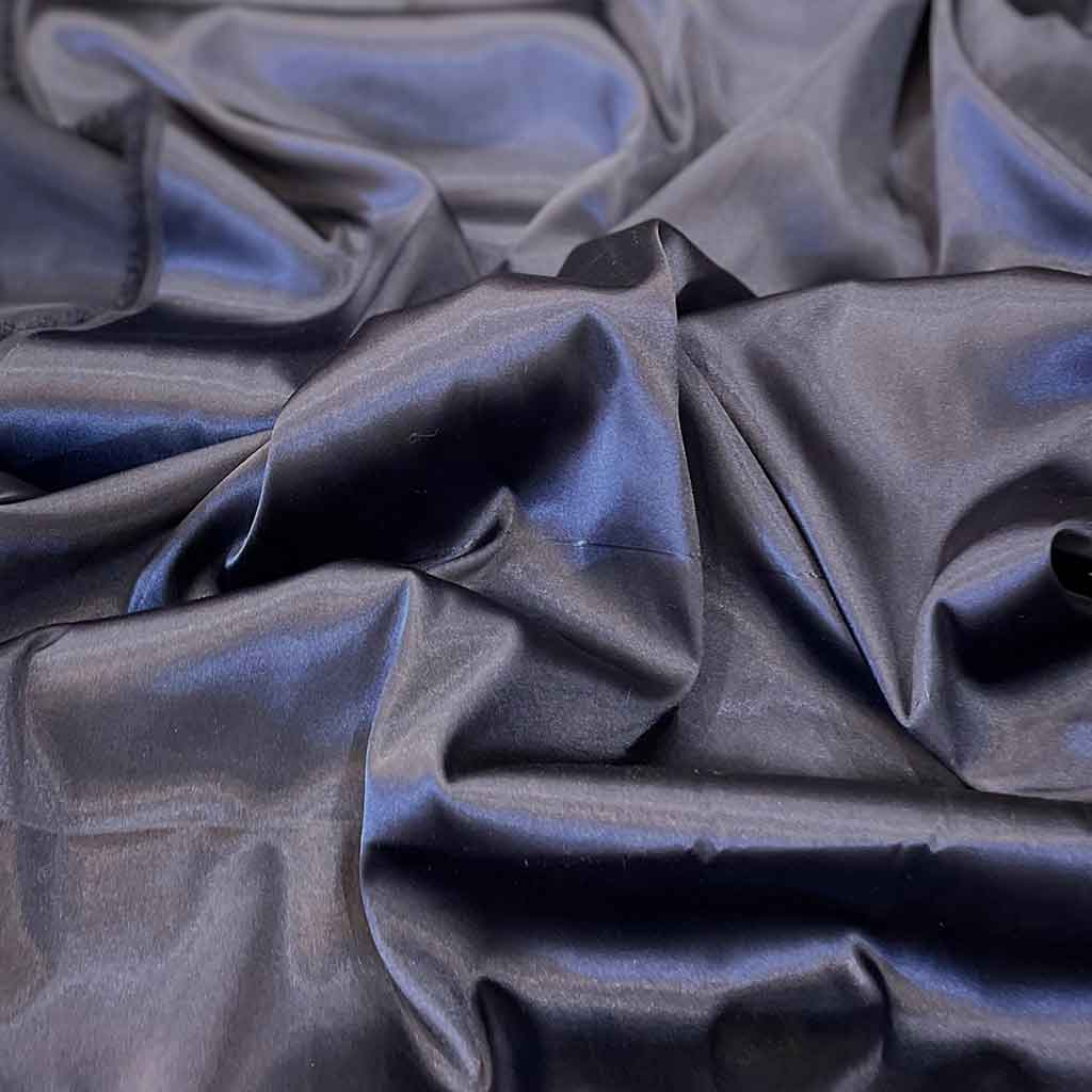 پارچه ساتن مرلین سورمه ای ساده