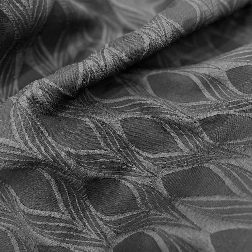 پارچه ژاکارد طرحدار مشکی