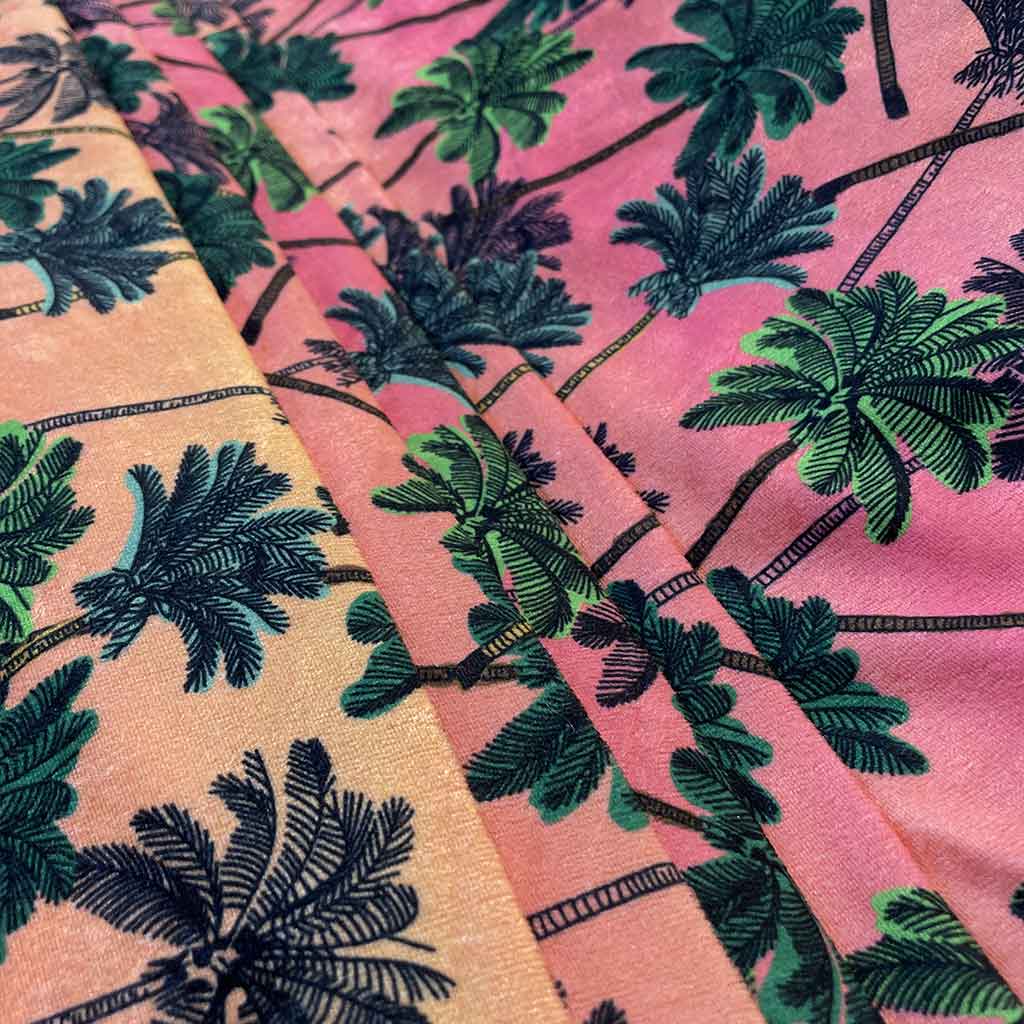 پارچه مخمل فانتزی طرح فلوریدا