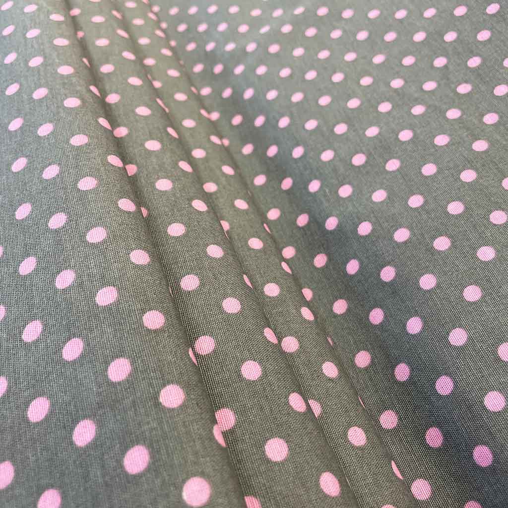 پارچه ملحفه ای طرح خال خال صورتی