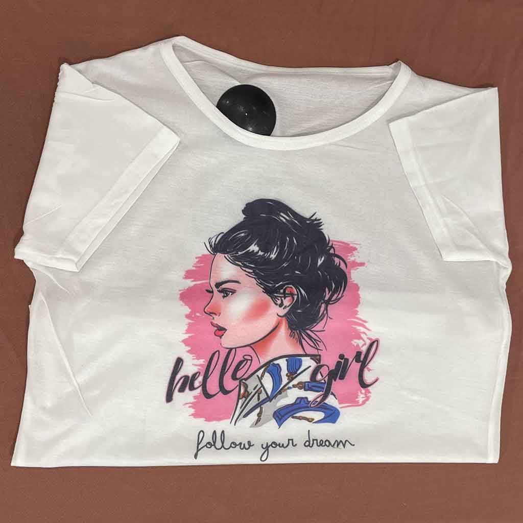 تیشرت دخترانه طرح رویا