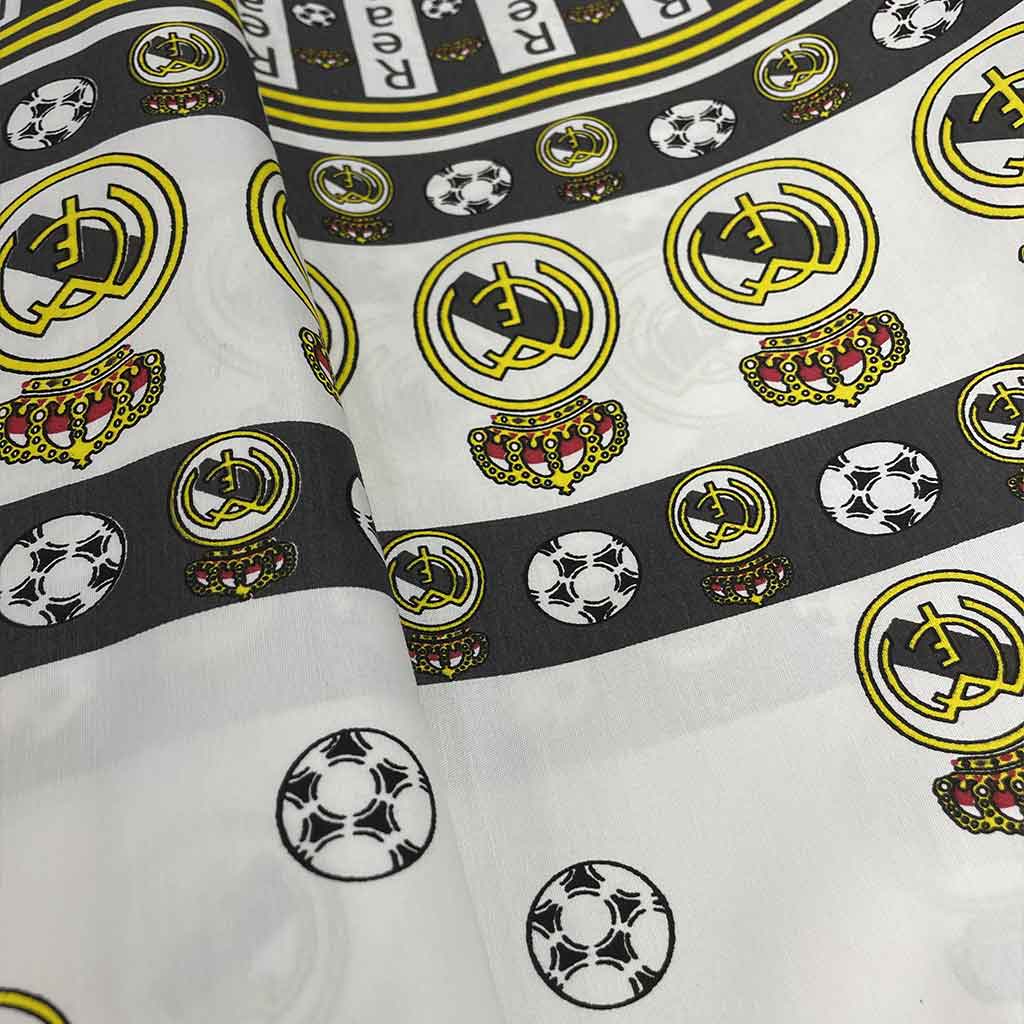 پارچه ملحفه ای طرح فوتبالی طوسی