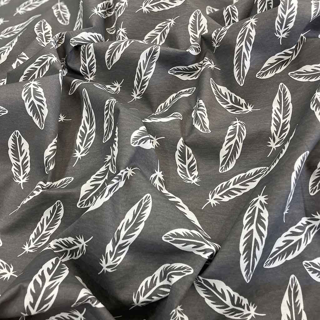 پارچه ملحفه ای طرح پر طوسی