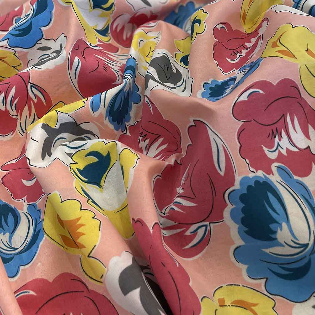 پارچه ملحفه ای طرح گل رنگی