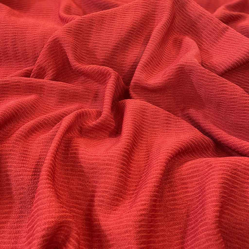پارچه نخی ساده رنگی قرمز