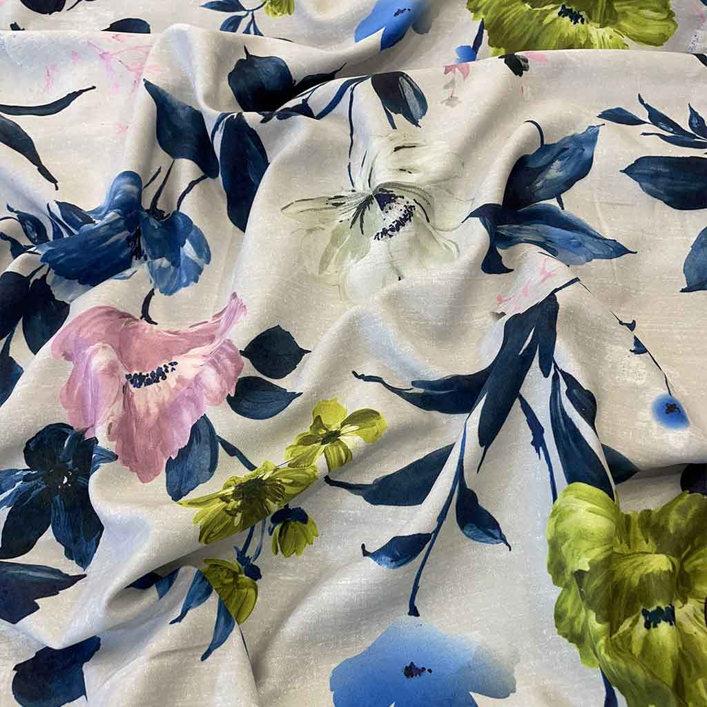 پارچه مخمل هازان گل سبز