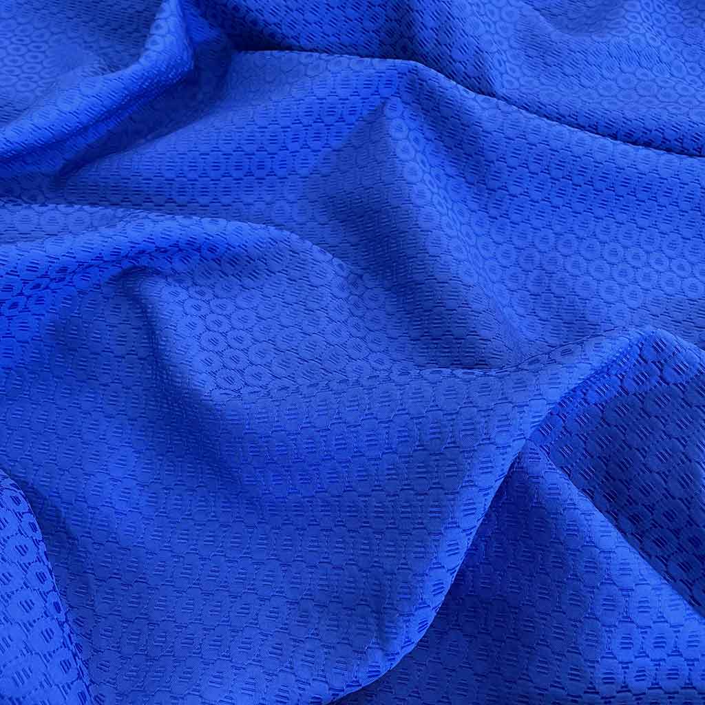 پارچه ژاکارد طرحدار آبی