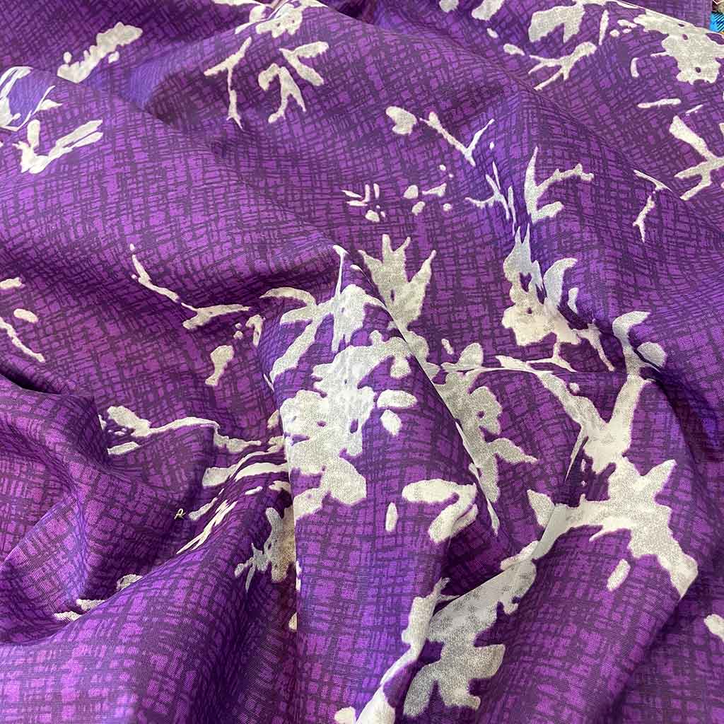 پارچه ملحفه ای طرحدار بنفش
