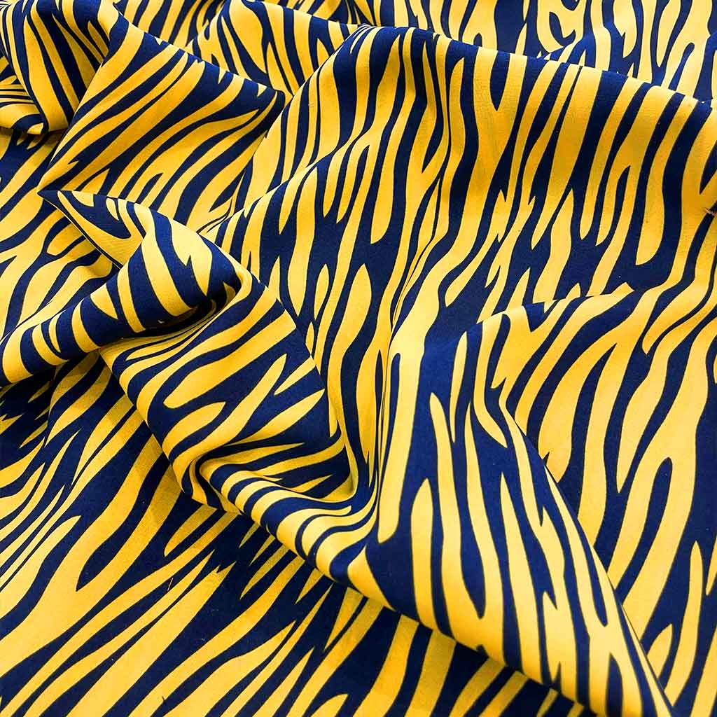 پارچه نخی طرح گورخری