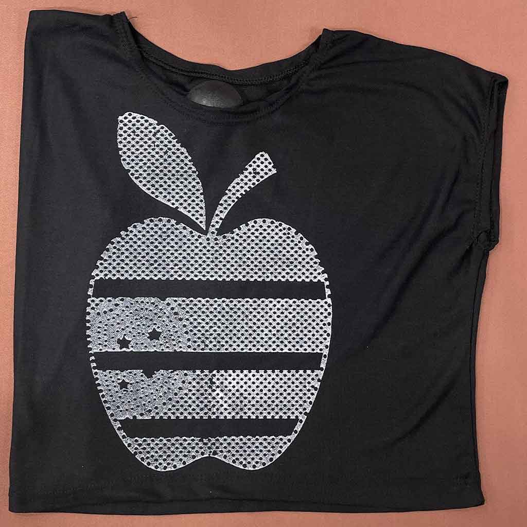 استین حلقه ای طرح سیب دخترانه