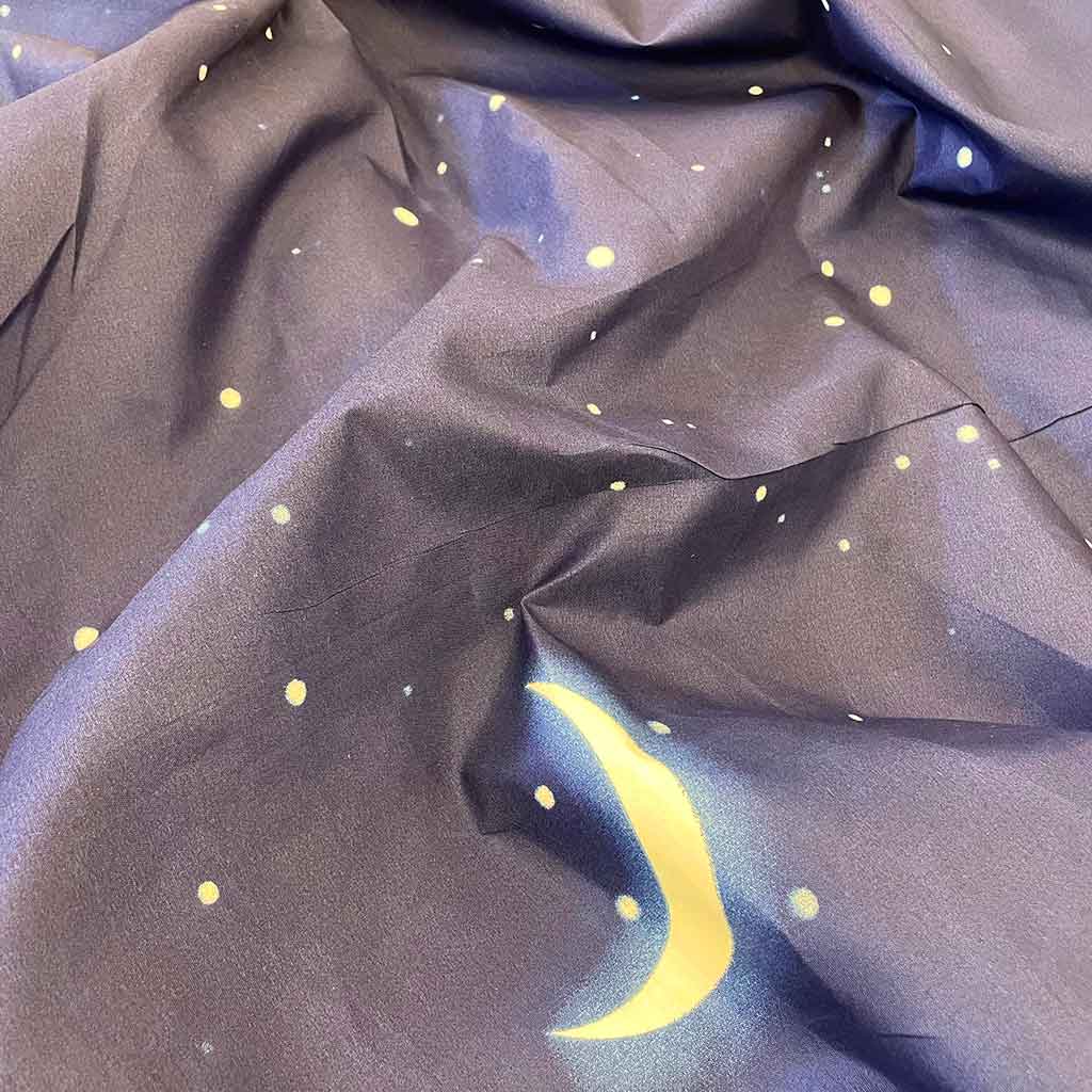 پارچه ملحفه ای طرحدار آسمان شب