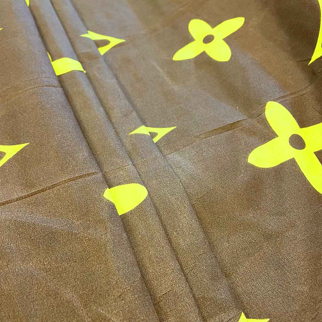 پارچه ملحفه ای طرحدار لویی ویتون ساده