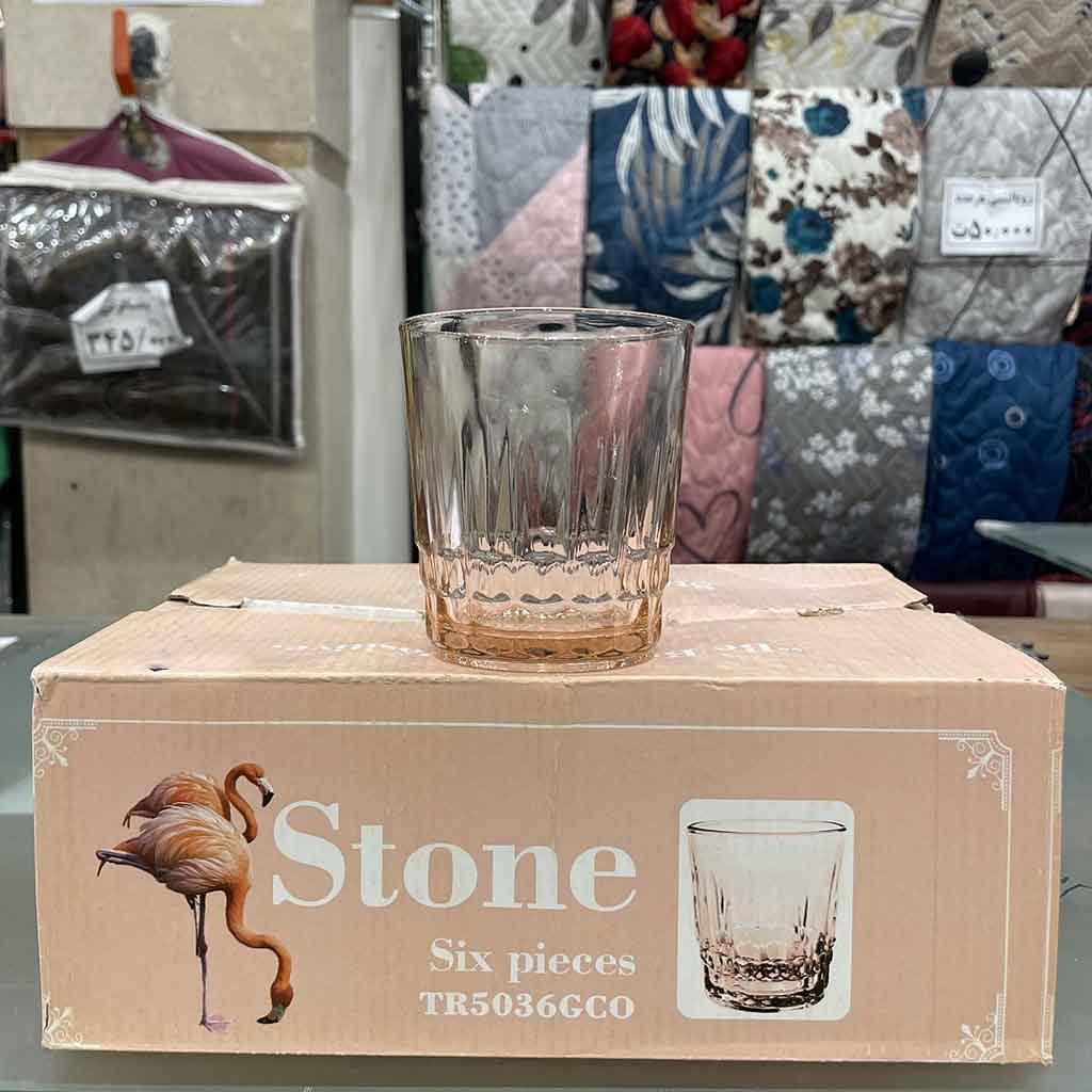 لیوان استون صورتی برند کاوه