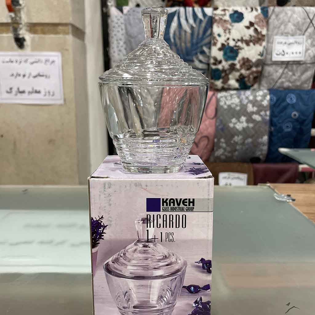 قندان شیشه ای ریکاردو برند کاوه