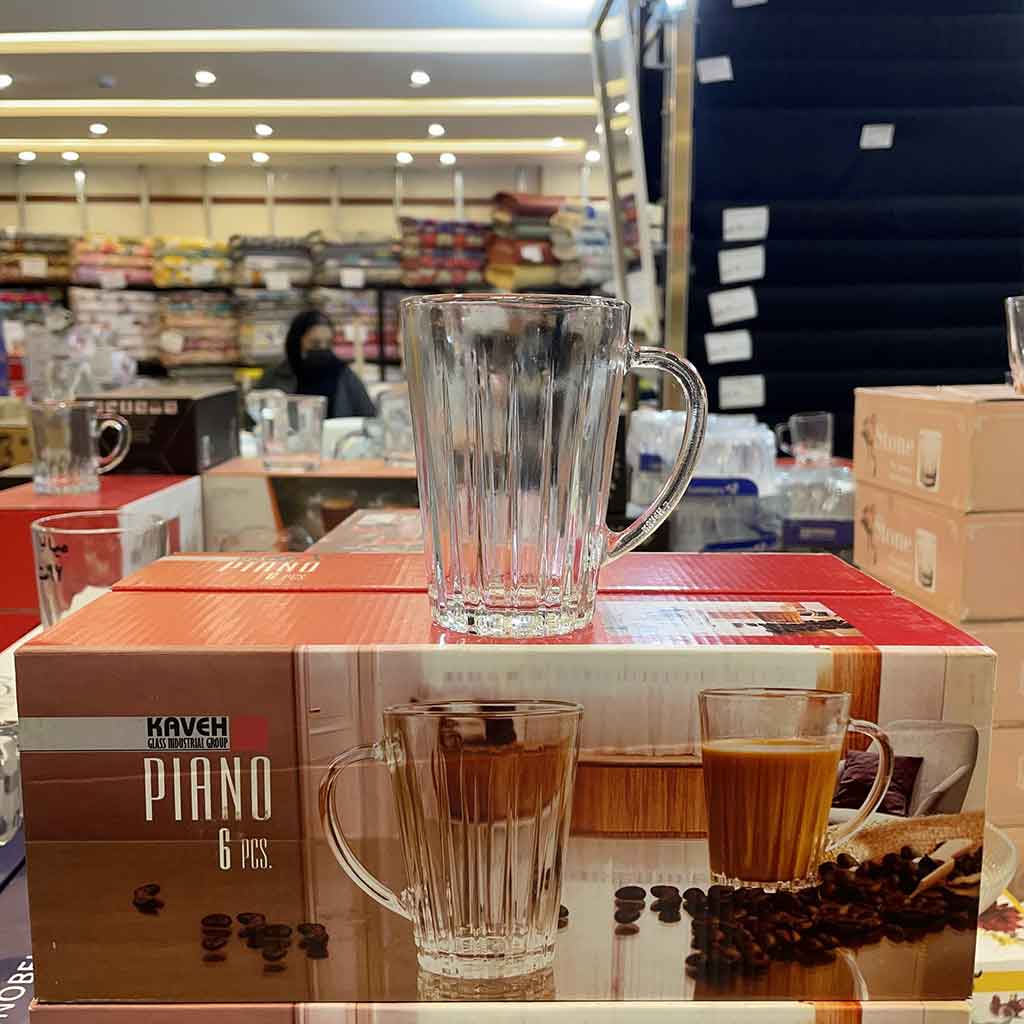 لیوان کاوه مدل پیانو بسته شش عددی