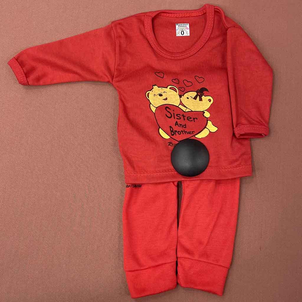 ست نوزاد رنگی مدل sister and brother