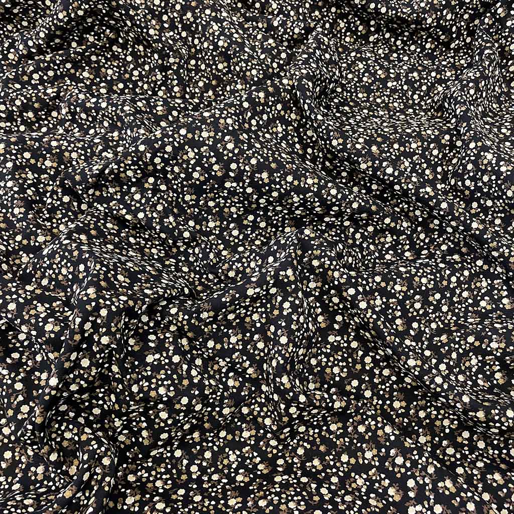 پارچه نخی گل رز زرد