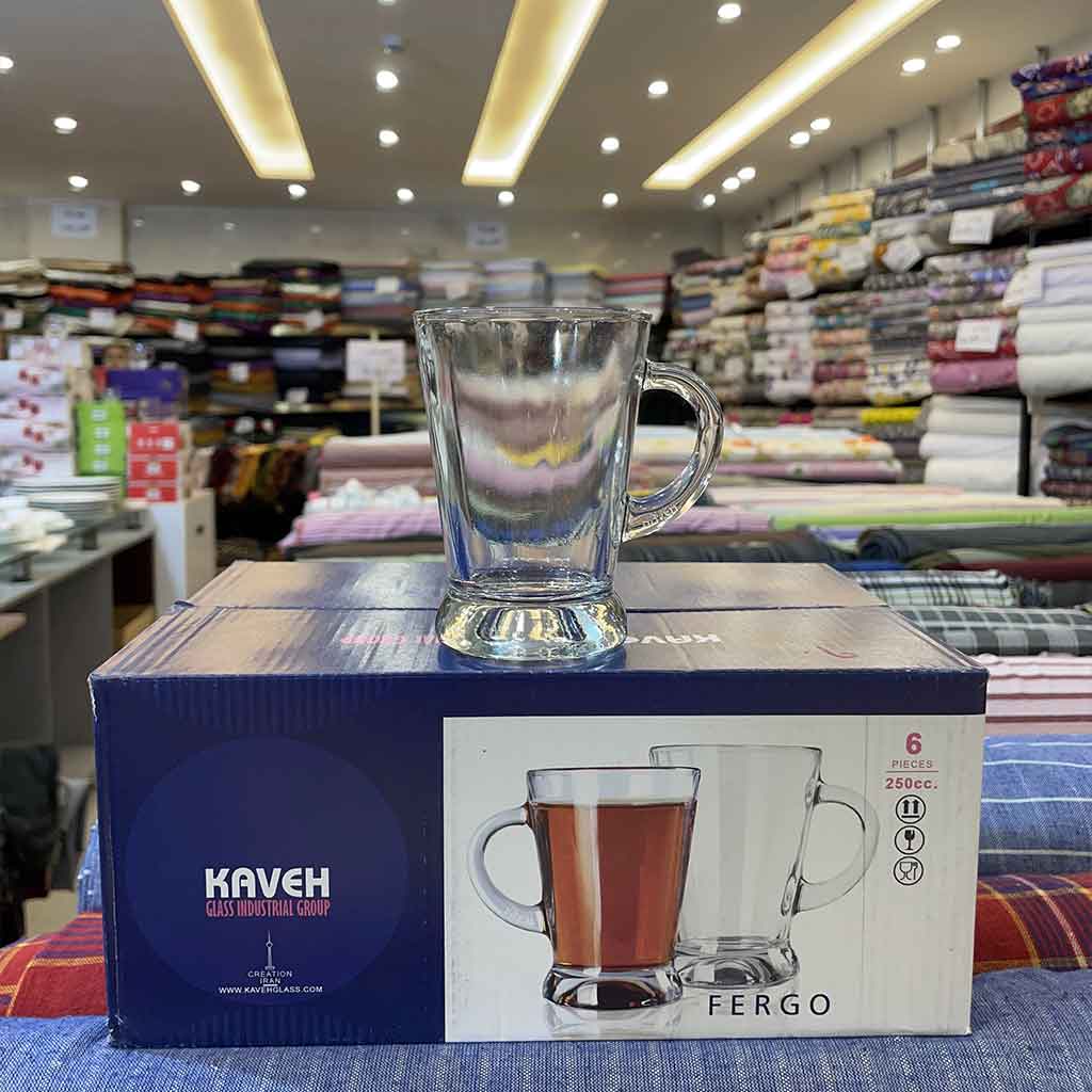 لیوان فرگو دسته دار برند کاوه