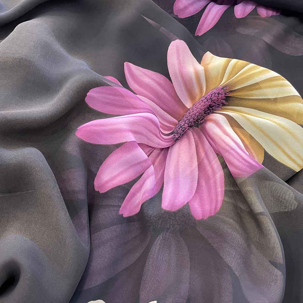 پارچه حریر گلدار 2 رنگ