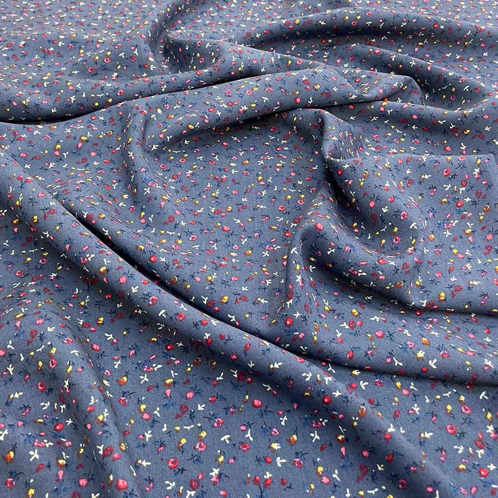 پارچه نخی گرم بالا رنگ خاص گل ریز