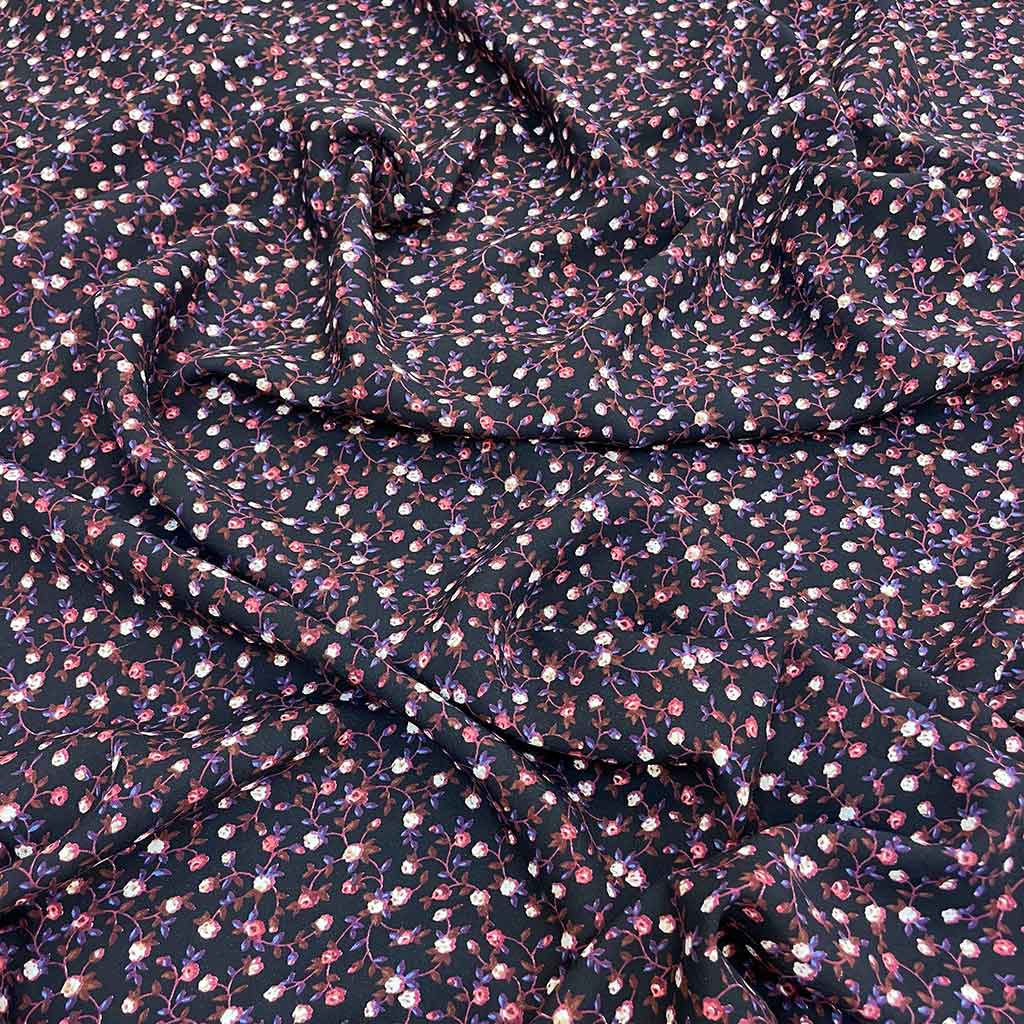 خرید پارچه نخی گرم بالا گل قرمز