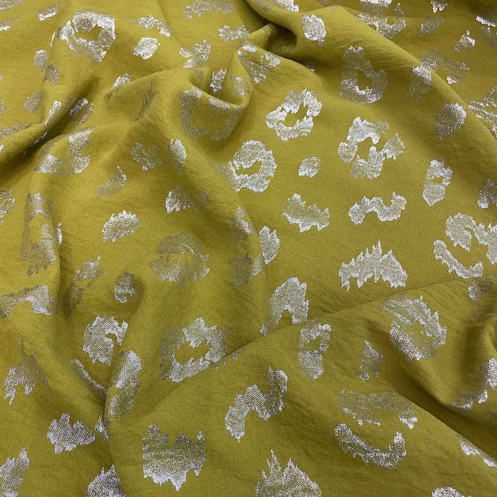 پارچه ابر و بادی فویلی زرد