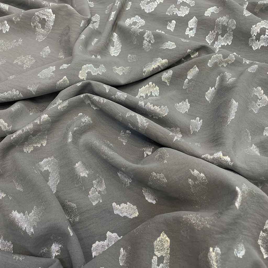 پارچه ابر و بادی فویلی نقره ای