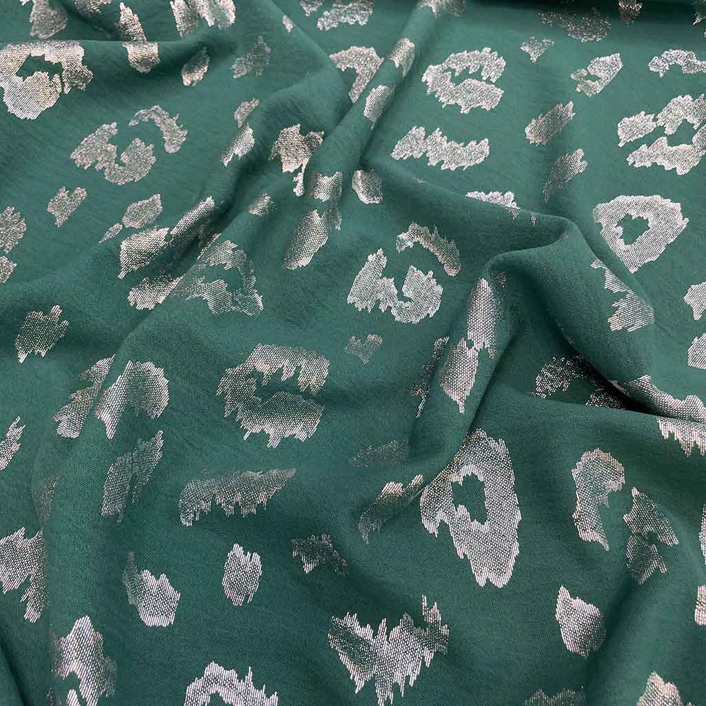 پارچه ابر و بادی فویلی سبز