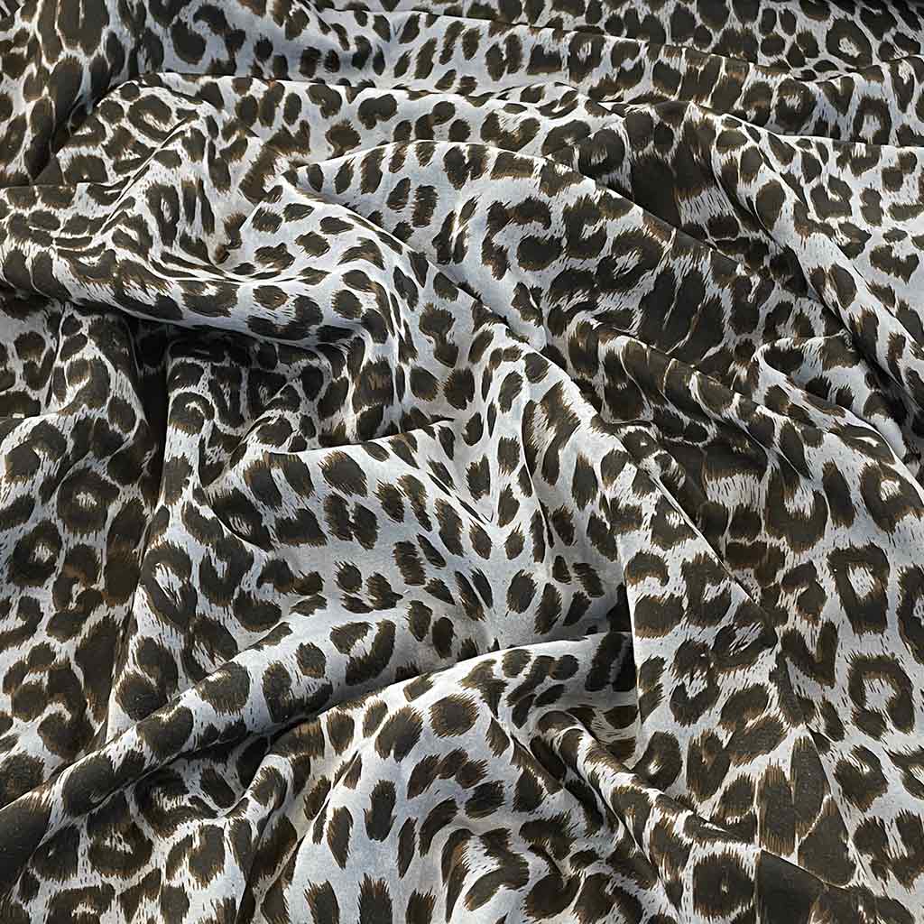 پارچه مخمل طرحدار پلنگی آبی