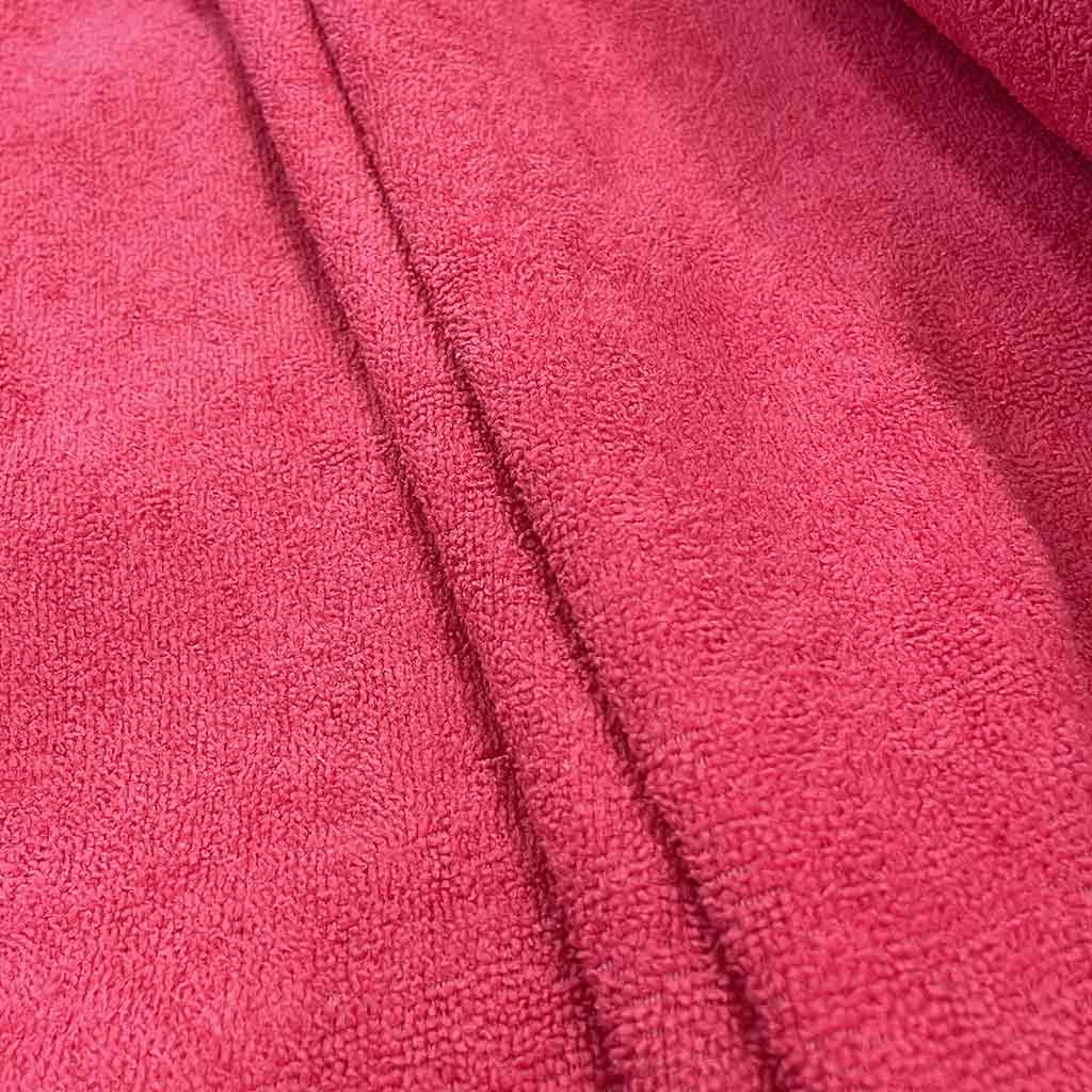 پارچه حوله ای صورتی