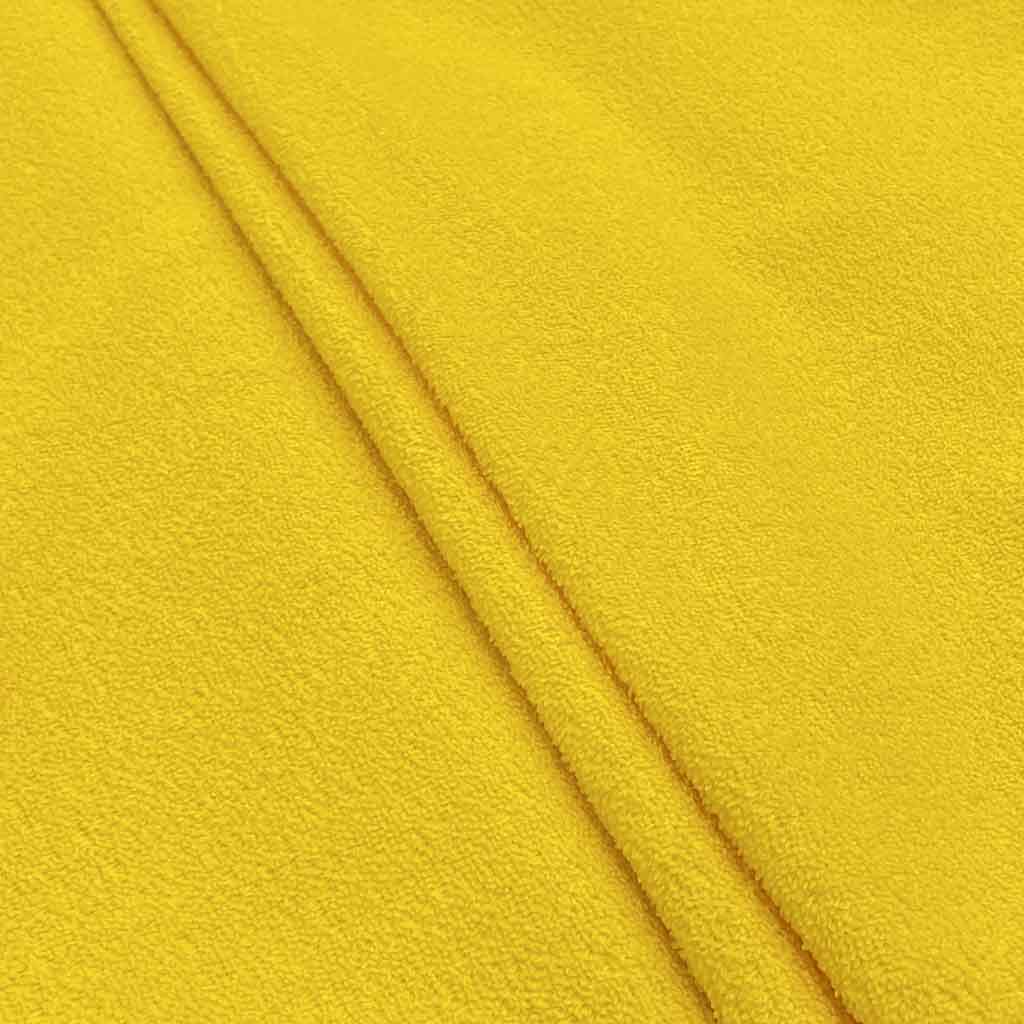 پارچه حوله ای زرد