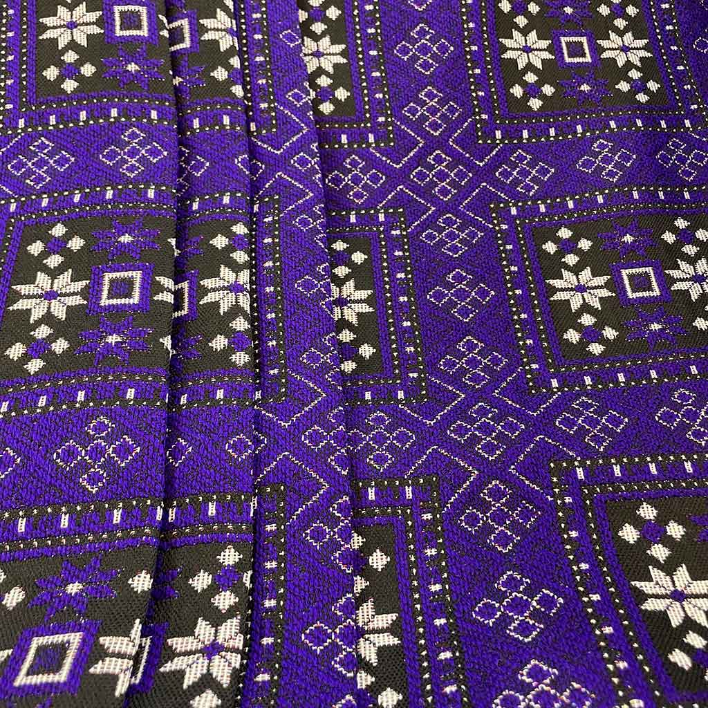 پارچه نپالی بنفش مربع