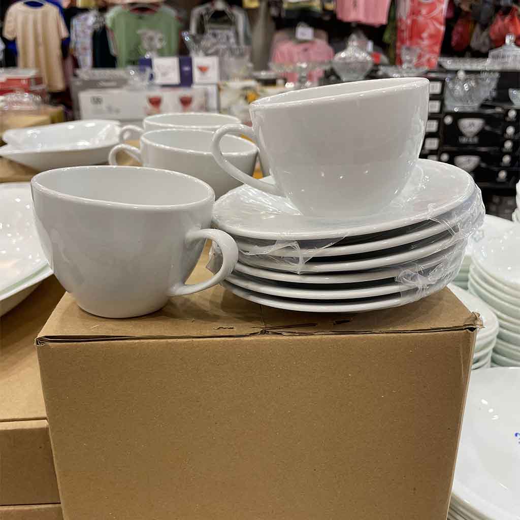 ست فنجان نعلبکی چای خوری چینی