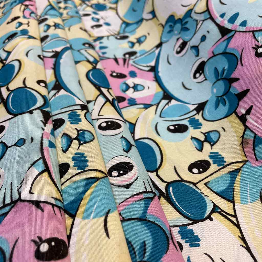 پارچه ملحفه ای فانتزی گربه