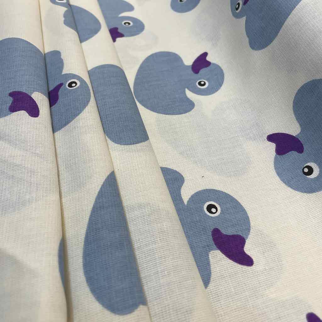 پارچه ملحفه ای طرح اردک آبی