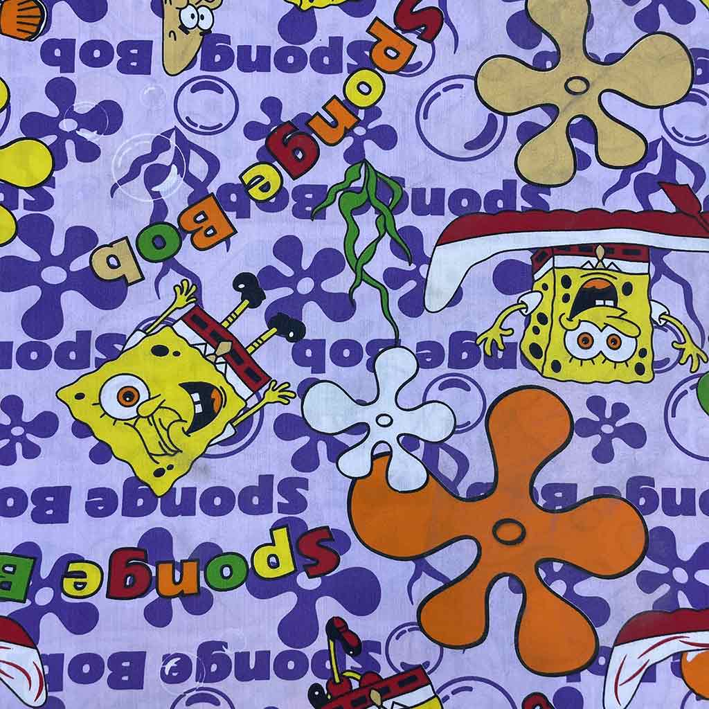 پارچه ملحفه ای بچگانه باب اسفنجی