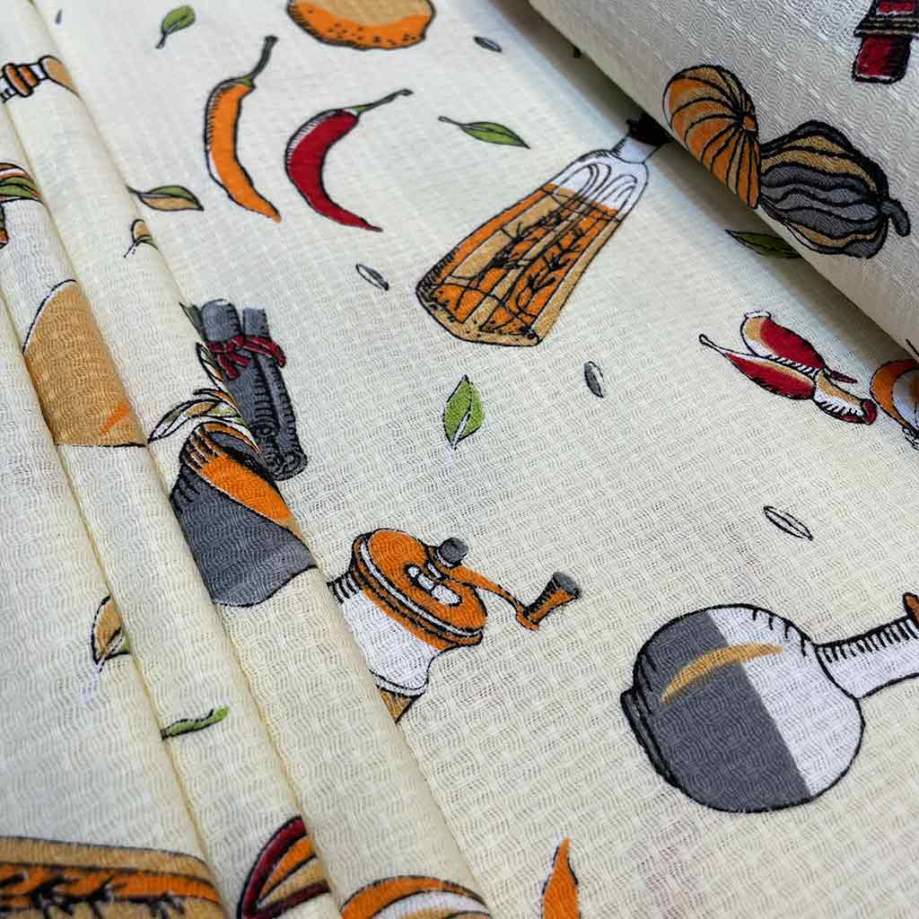 پارچه اشپزخانه ای طرح فلفلی